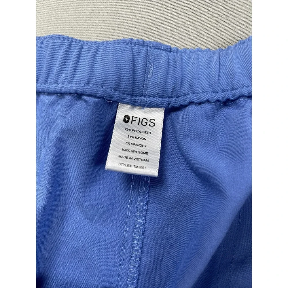FIGS Mens Scrub Pants‎ Large Blue Cairo Cargo Basic Classic Straight 1602 Work